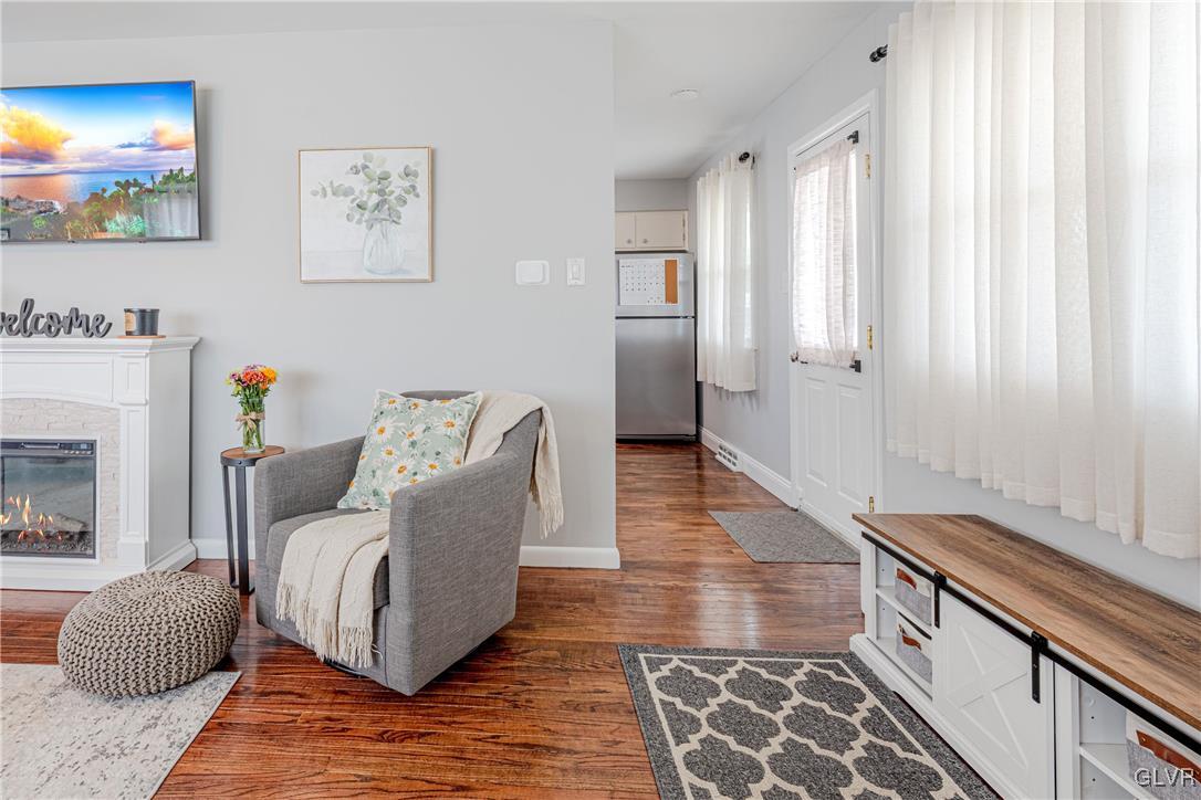 413 South Miller Street Shillington, PA 19607 - Photo 5 of 36 a living room with furniture and a fireplace