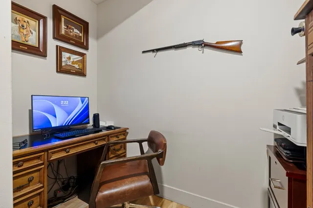 a view of a room with storage and utility