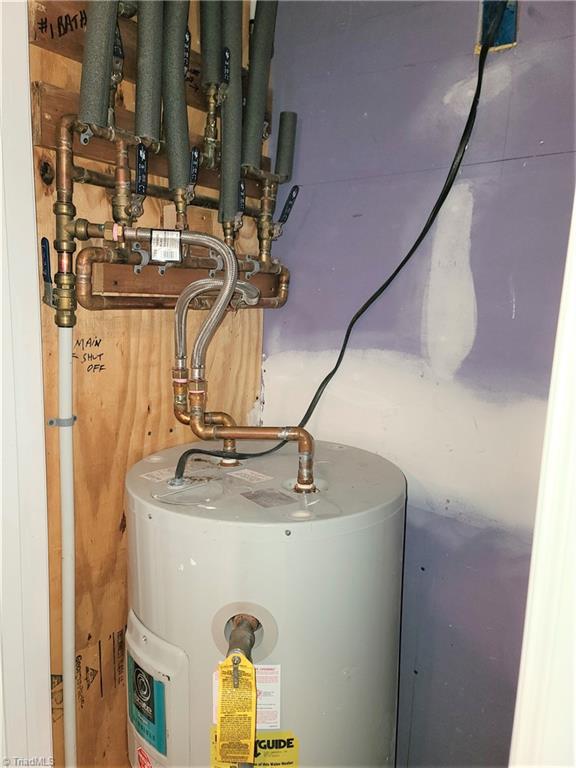 1340 Johnson Road King, NC 27021 - Photo 32 of 34 Water heater with cutoffs