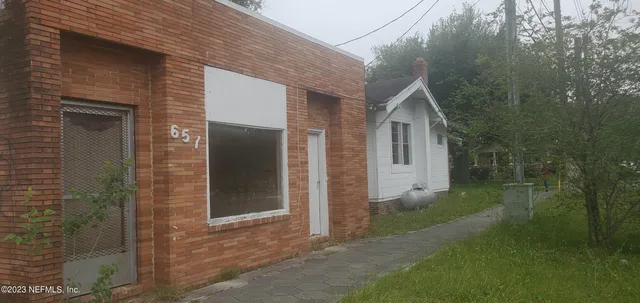 a view of a small house