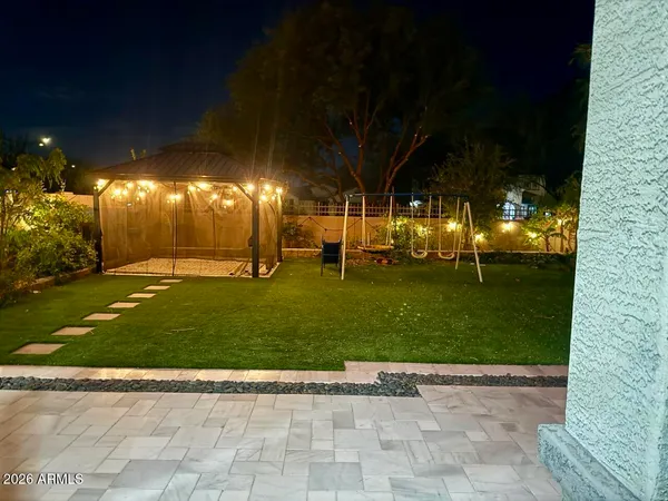 a view of a big yard