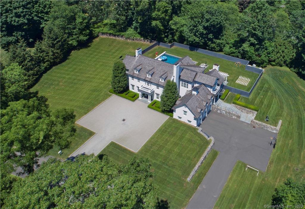 15 Pinecroft Road Greenwich, CT 06830 - Photo 1 of 1 an aerial view of a house with a garden