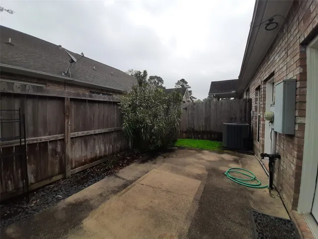 a backyard of a house