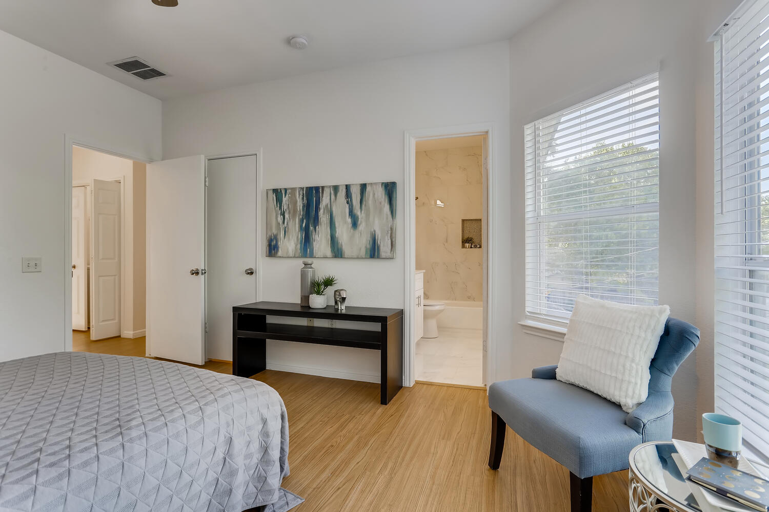 1206 Maple Avenue Austin, TX 78702 - Photo 11 of 39 a bedroom with a bed and furniture