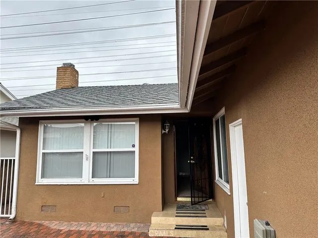 a view of front door of house