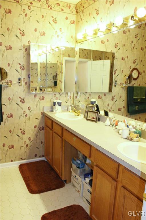 1888 Gregory Place Hellertown, PA 18055 - Photo 17 of 33 a bathroom with a sink and a mirror