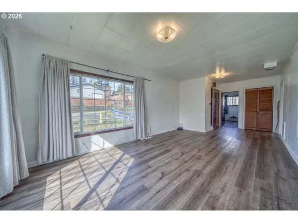 a view interior of the house and wooden floor
