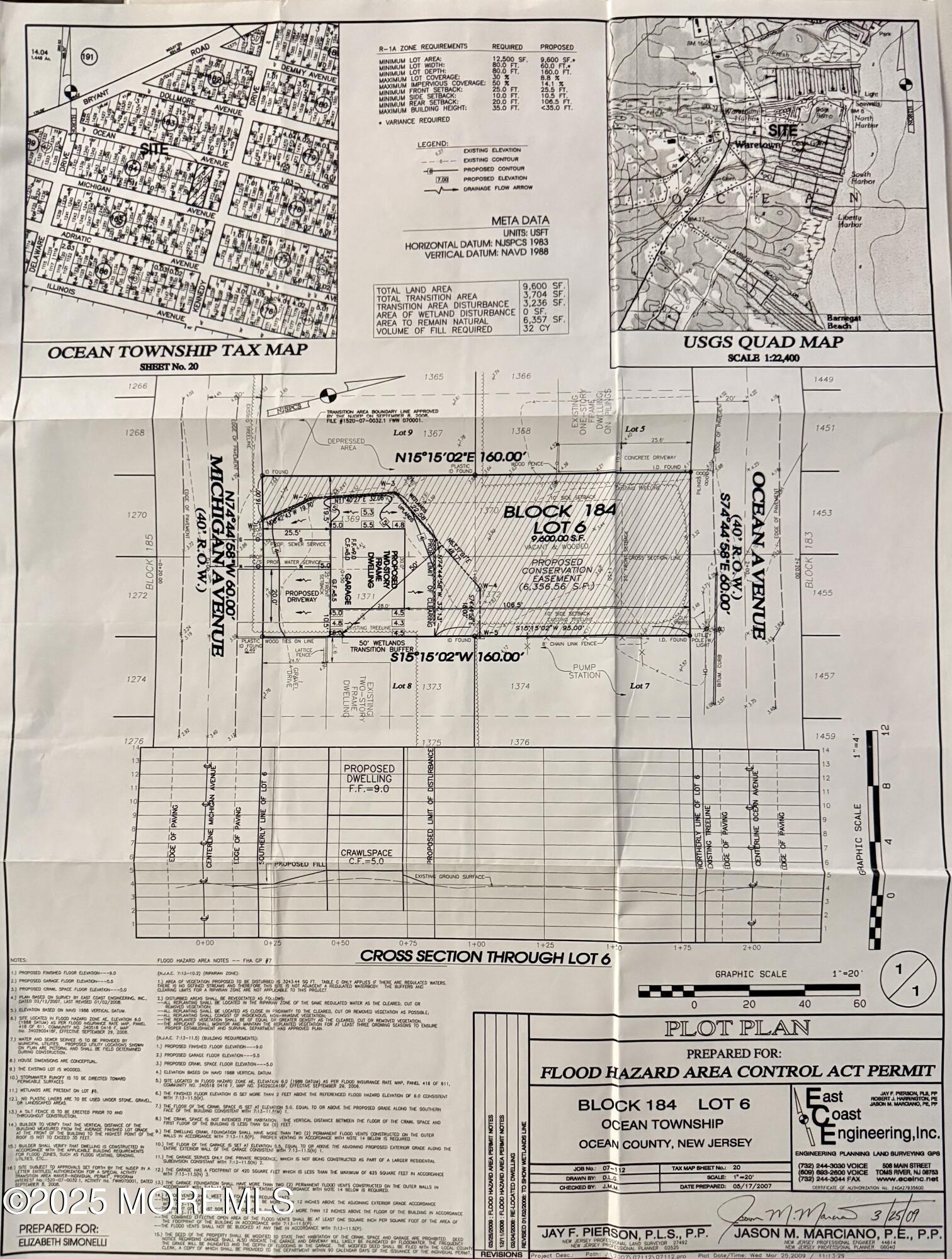 96 Ocean Avenue Waretown, NJ 08758 - Photo 2 of 8 formerly approved home plot plan