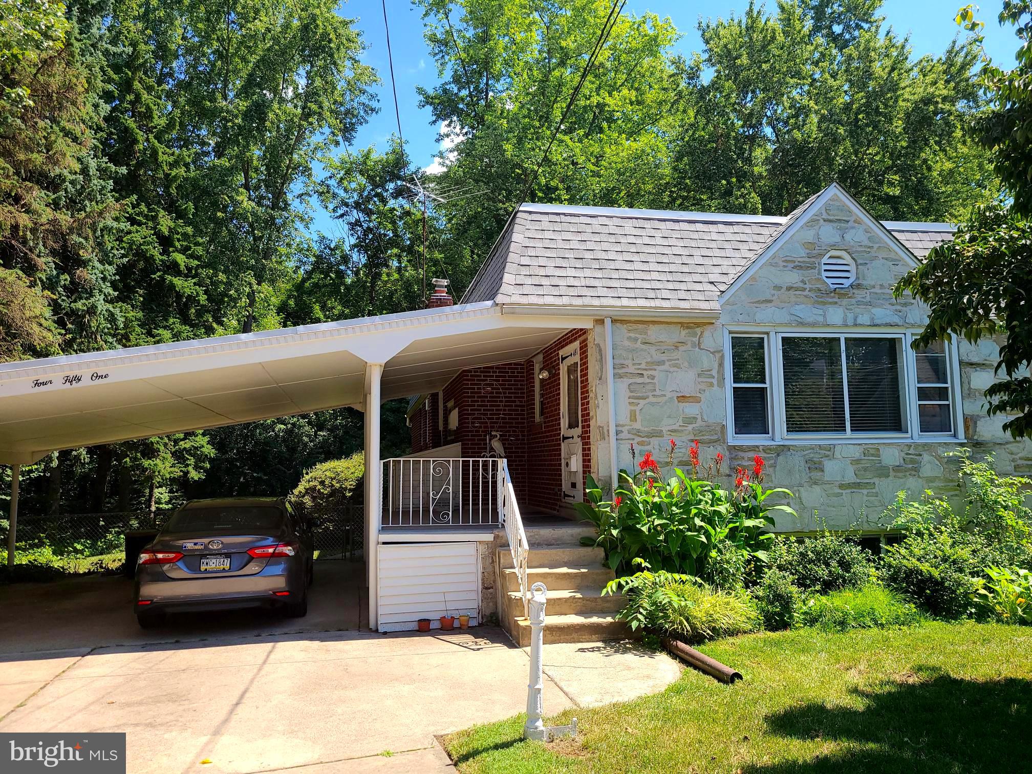 451 Valley Road Elkins Park, PA 19027 - Photo 1 of 16 Great Twin Home with Carport and Covered Porch!