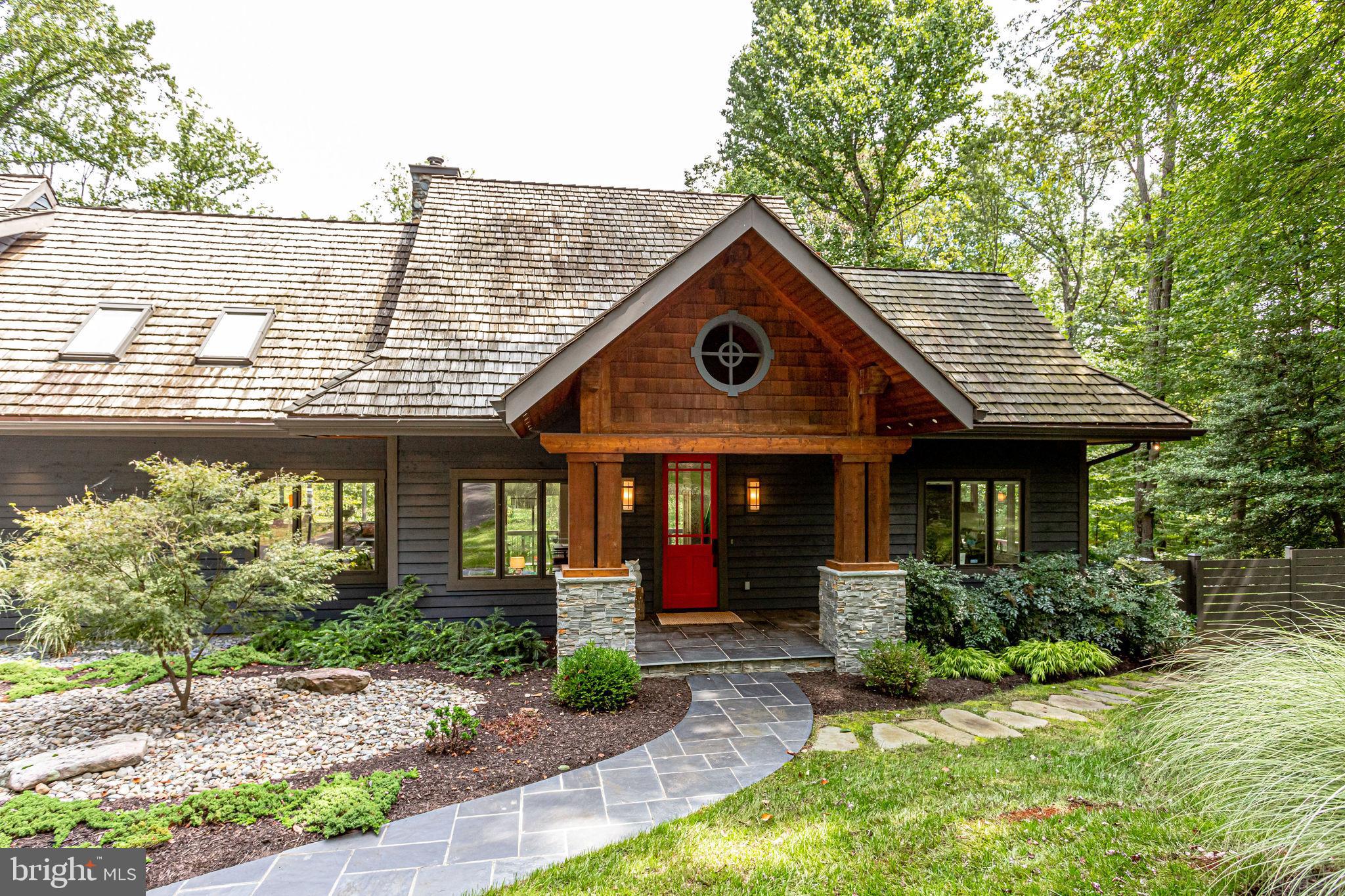 705 Clear Spring Road Great Falls, VA 22066 - Photo 4 of 62 Dramatic gabled timber-framed entry