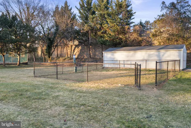 a view of park with tree