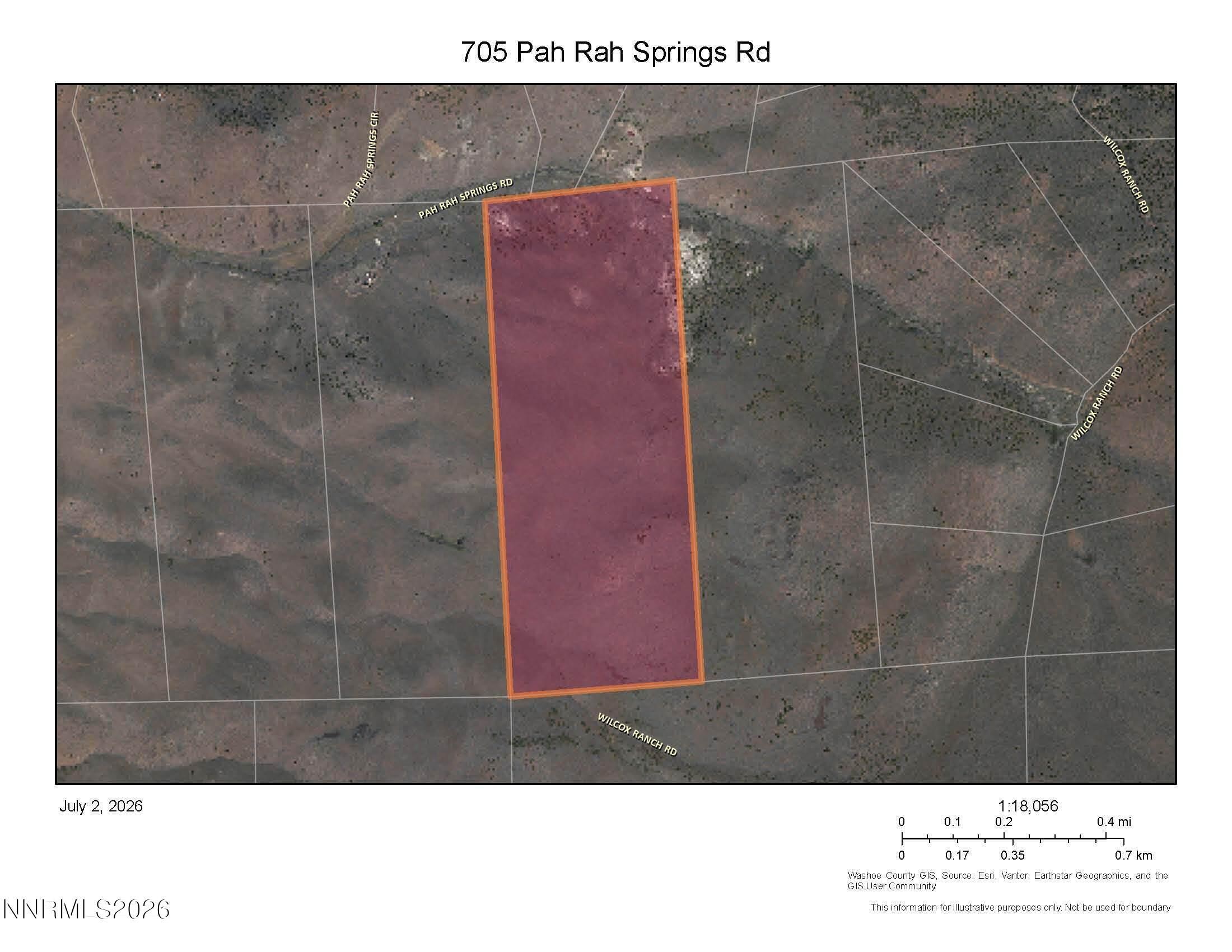 705 Pah Rah Springs Road Reno, NV 89510 - Photo 2 of 2 705 Pah Rah Springs - Map