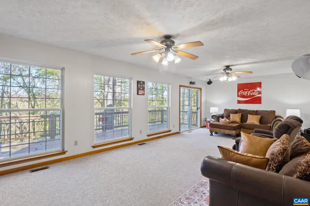 a view of a yard of a house