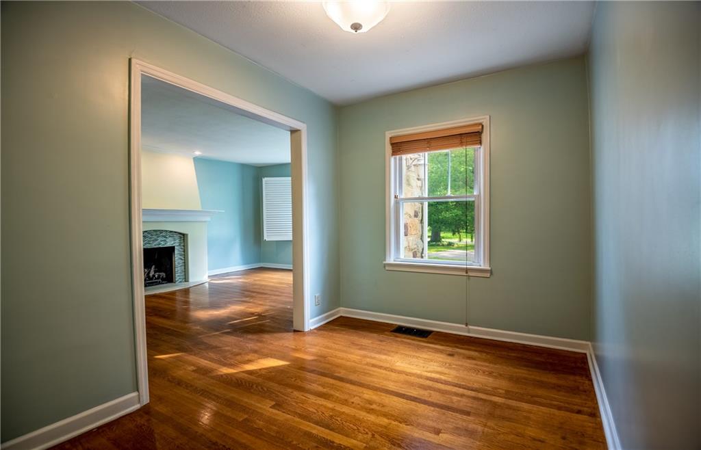 905 North Keel Ridge Road Hermitage, PA 16148 - Photo 11 of 25 Dining Room to Living Room view. Hardwood floors