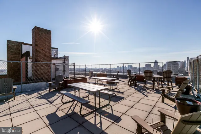 a city view with tall buildings