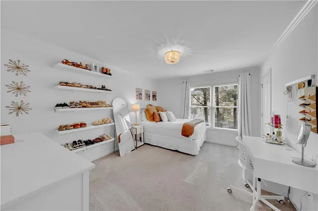 a view of a street with sitting area