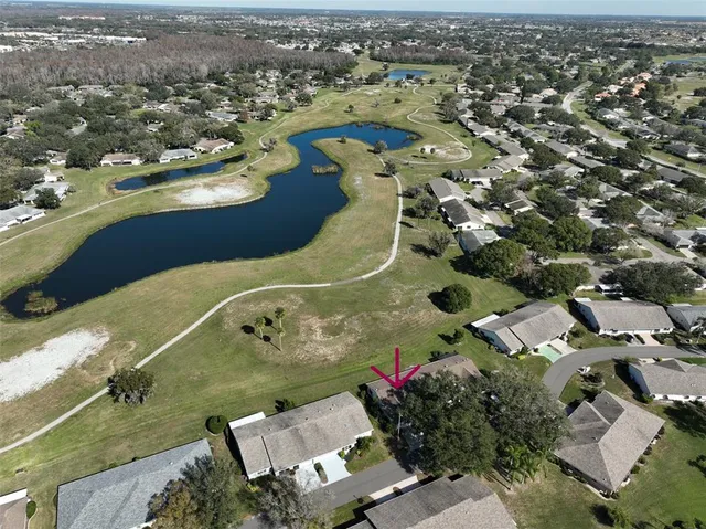 an aerial view of a city with lots of residential buildings
