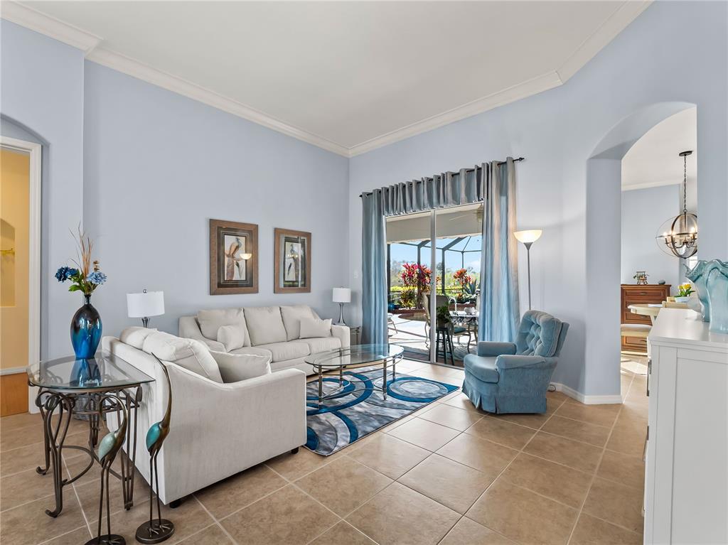 918 Chickadee Drive Venice, FL 34285 - Photo 12 of 85 a living room with furniture and a potted plant