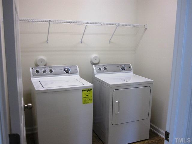 2540 Follow Me Way, Unit LOT65 Raleigh, NC 27610 - Photo 12 of 16 This home includes the washer and dryer in the laundry room.