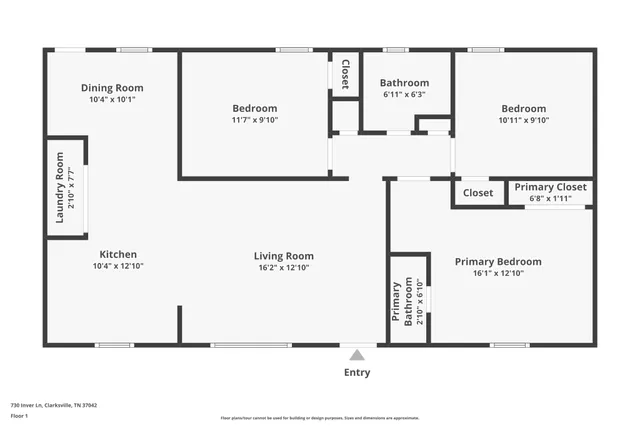 $209,900 | 730 Inver Lane, Clarksville, TN 37042