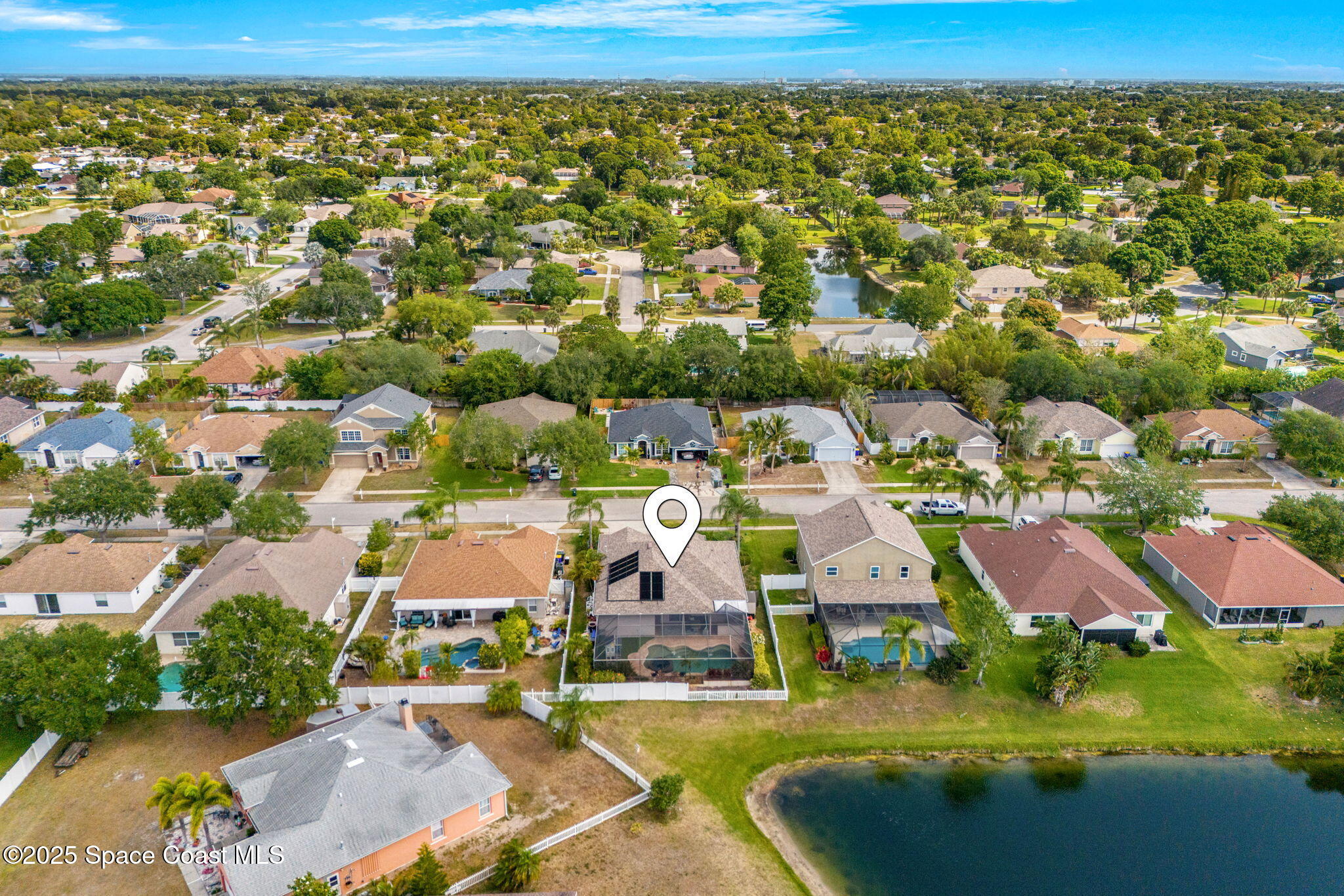 1331 Enclave Drive Rockledge, FL 32955 - Photo 41 of 43 an aerial view of residential houses with outdoor space