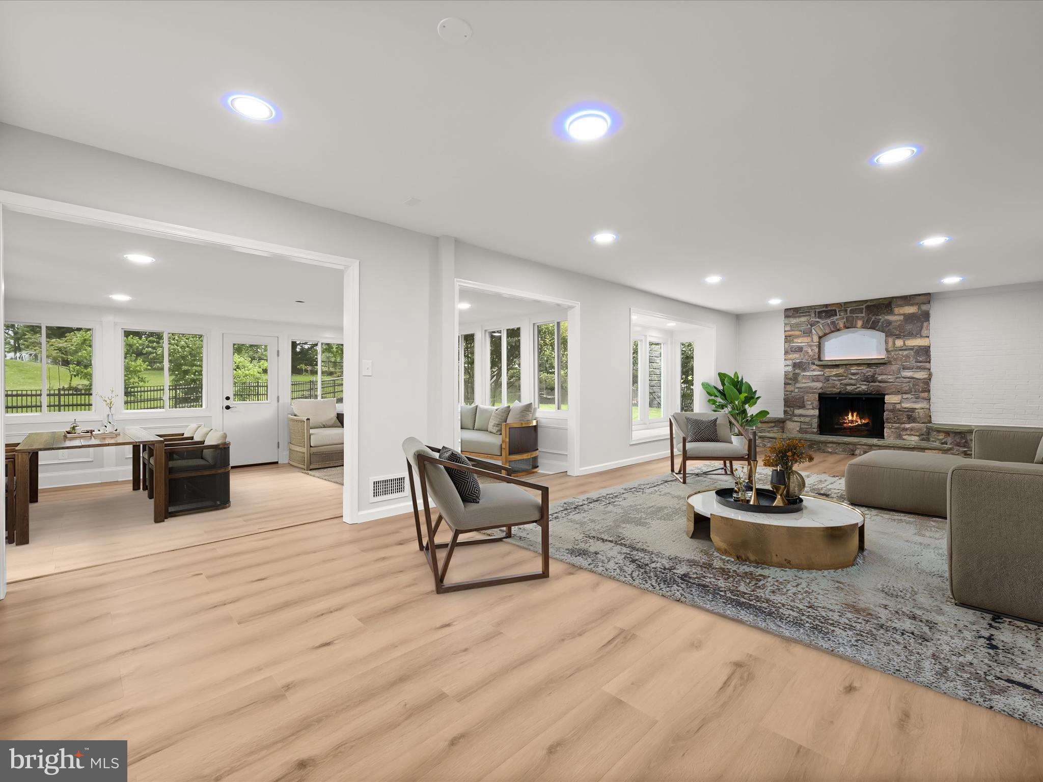 8018 Martown Road Laurel, MD 20723 - Photo 62 of 64 Sun filled open floor plan (virtually staged)