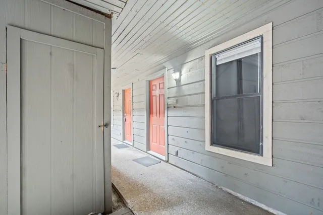 a view of front door