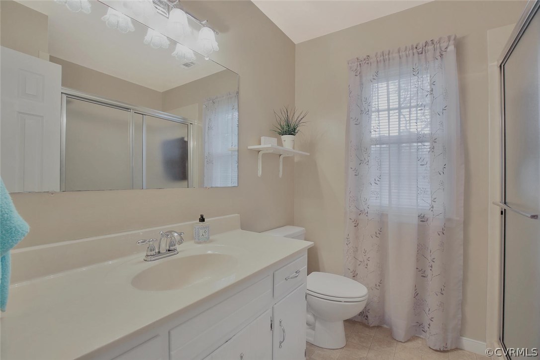 5717 Laurel Trail Road Midlothian, VA 23112 - Photo 20 of 28 a bathroom with a sink toilet and shower