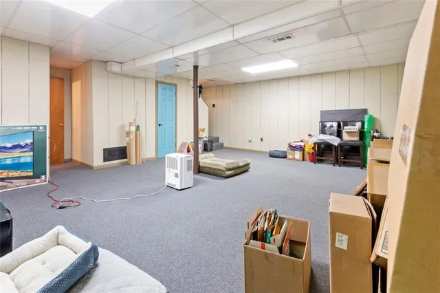 a view of a car garage