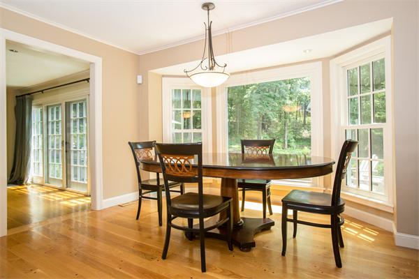 4 Squirrel Hill Road Wayland, MA 01778 - Photo 4 of 23 a dining room with furniture window wooden floor