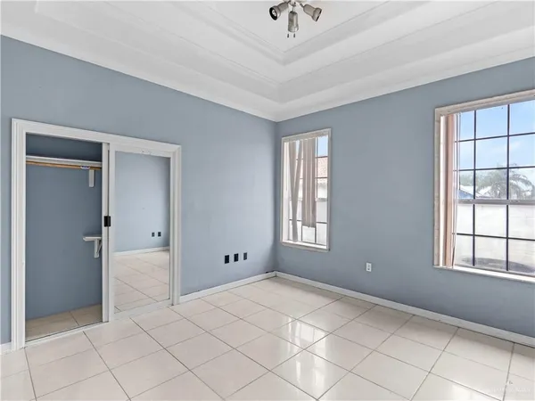 a view of a room with closet