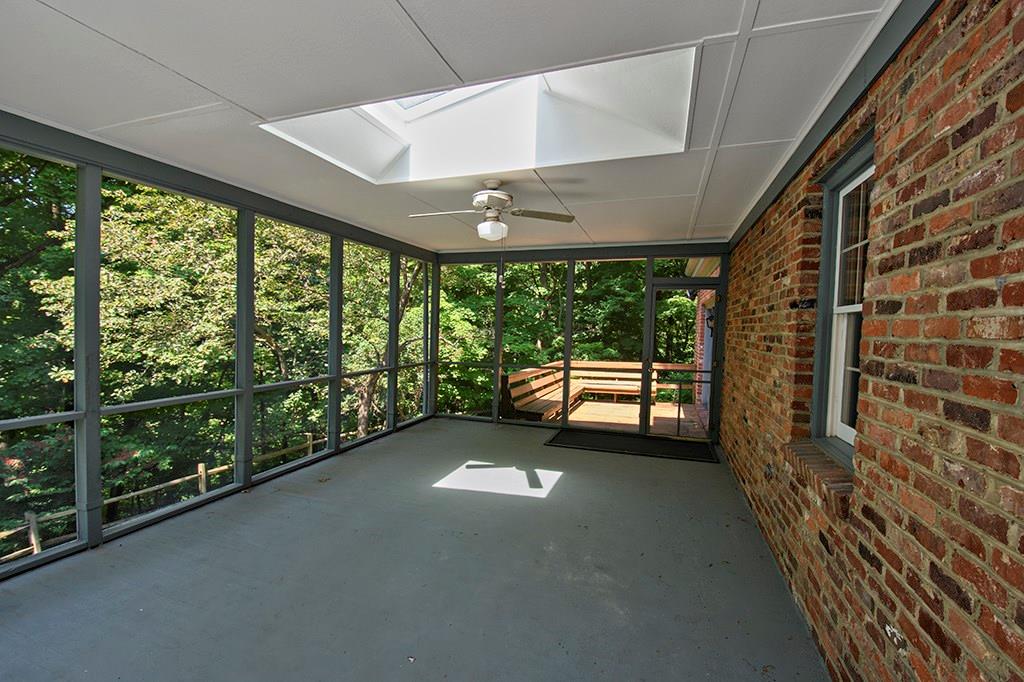625 Twin Pine Road Pittsburgh, PA 15215 - Photo 22 of 25 Lovely screened in porch with access from kitchen and deck is off of Family room.