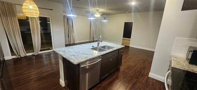 a workspace with furniture and window