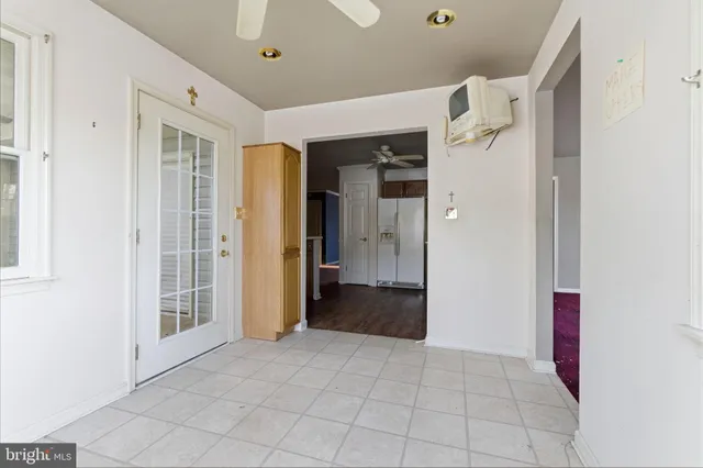 a view of an empty room