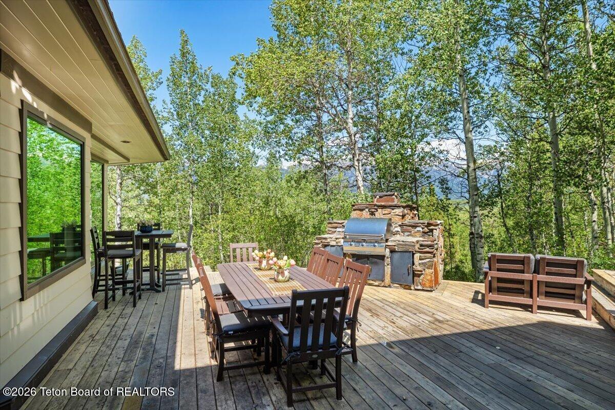 855 North Bar Y Road Jackson, WY 83001 - Photo 15 of 56 Great Deck for Entertaining