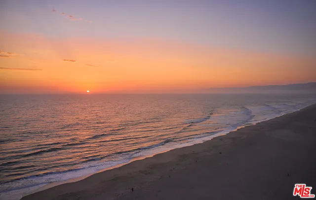 a view of an ocean beach