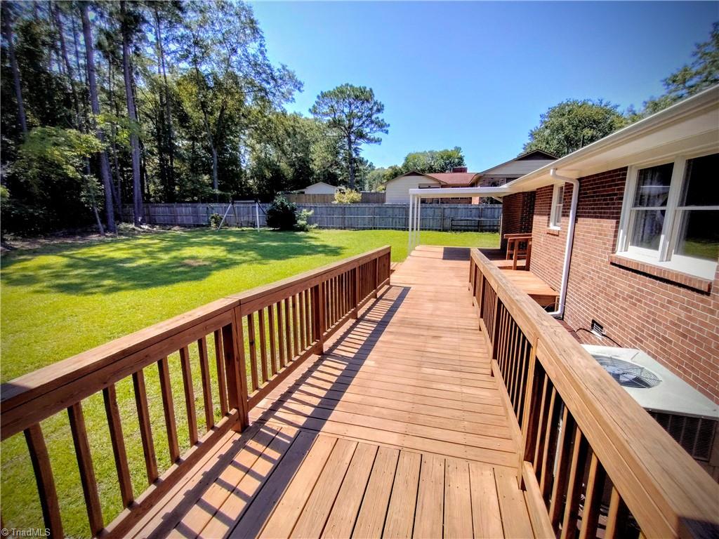 820 Hillcrest Drive Rockingham, NC 28379 - Photo 40 of 50 In Law Suite: out onto back ramp/deck