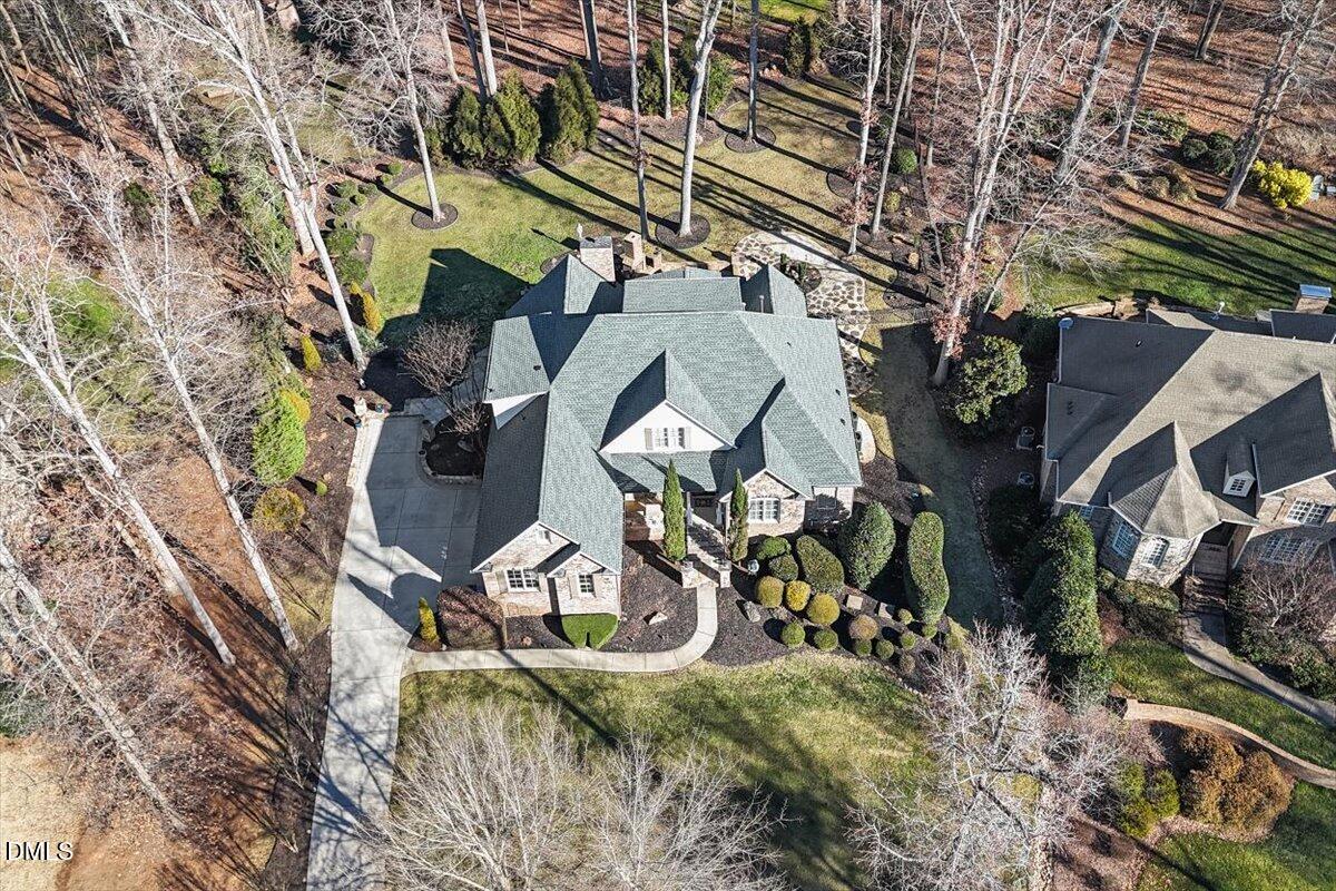 12820 River Dance Drive Raleigh, NC 27613 - Photo 71 of 86 an aerial view of a house with garden