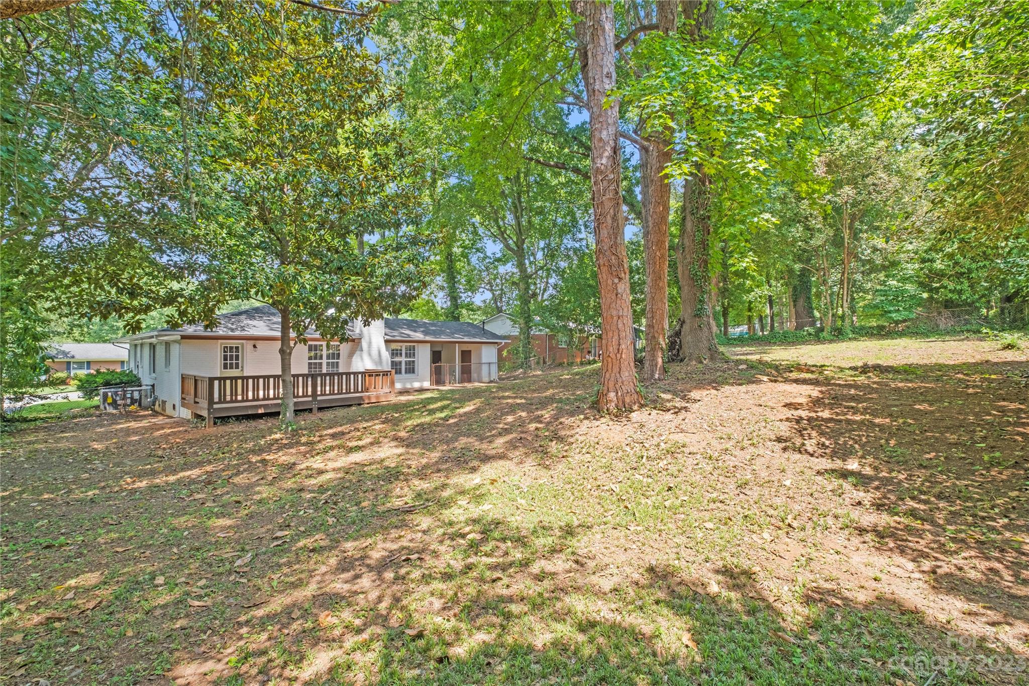 3522 Enfield Road Charlotte, NC 28205 - Photo 31 of 32 a view of a yard with plants and trees