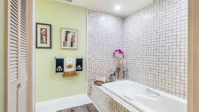 a view of a bathroom from the hallway