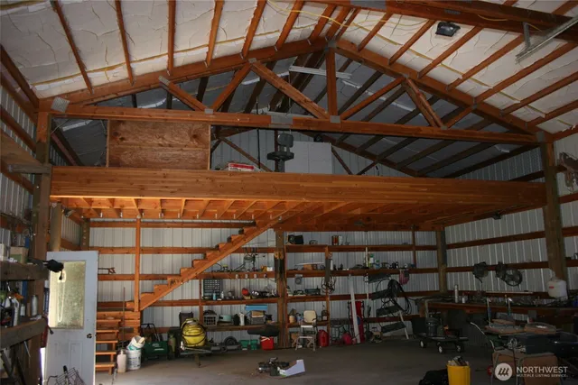 a view of fountain in backyard of house