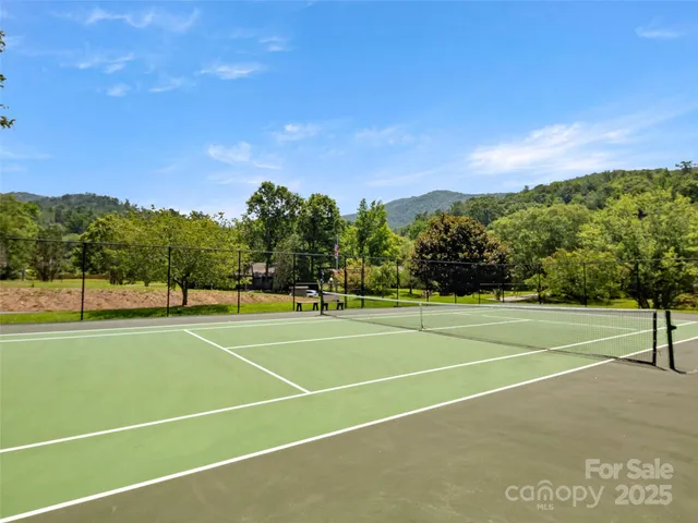 a view of a building with a garden