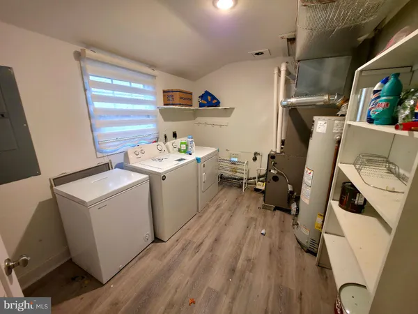 a room with storage and utility