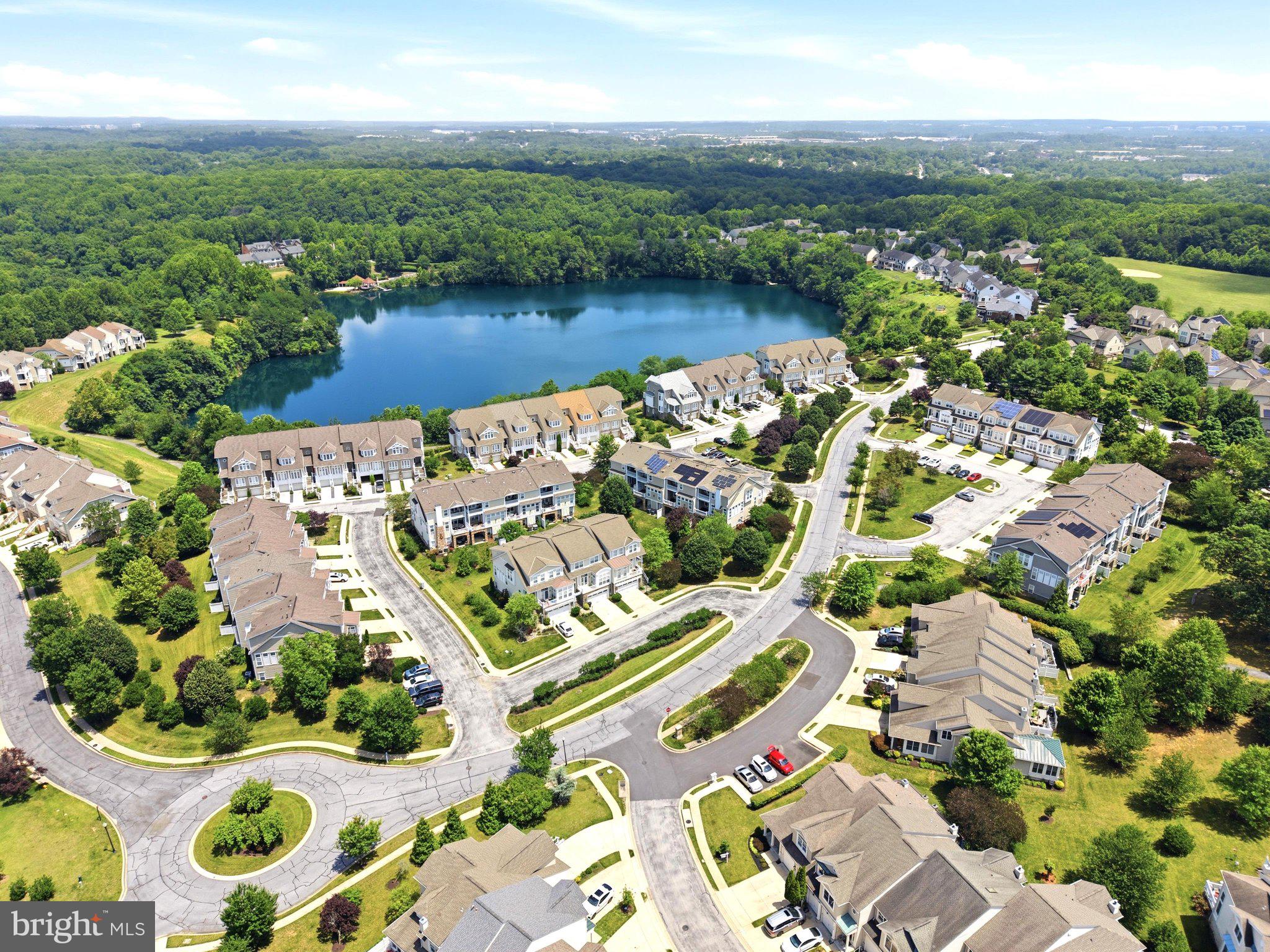 8705 Timber Oak Lane Laurel, MD 20723 - Photo 54 of 60 Aeriel View of Complex and Lake