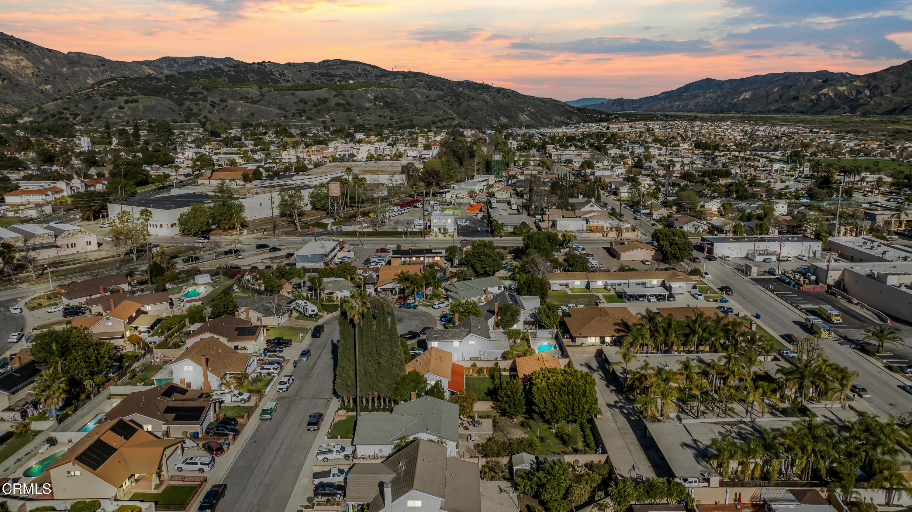 734 Balden Lane Fillmore, CA 93015 - Photo 46 of 46 an aerial view of residential houses with outdoor space
