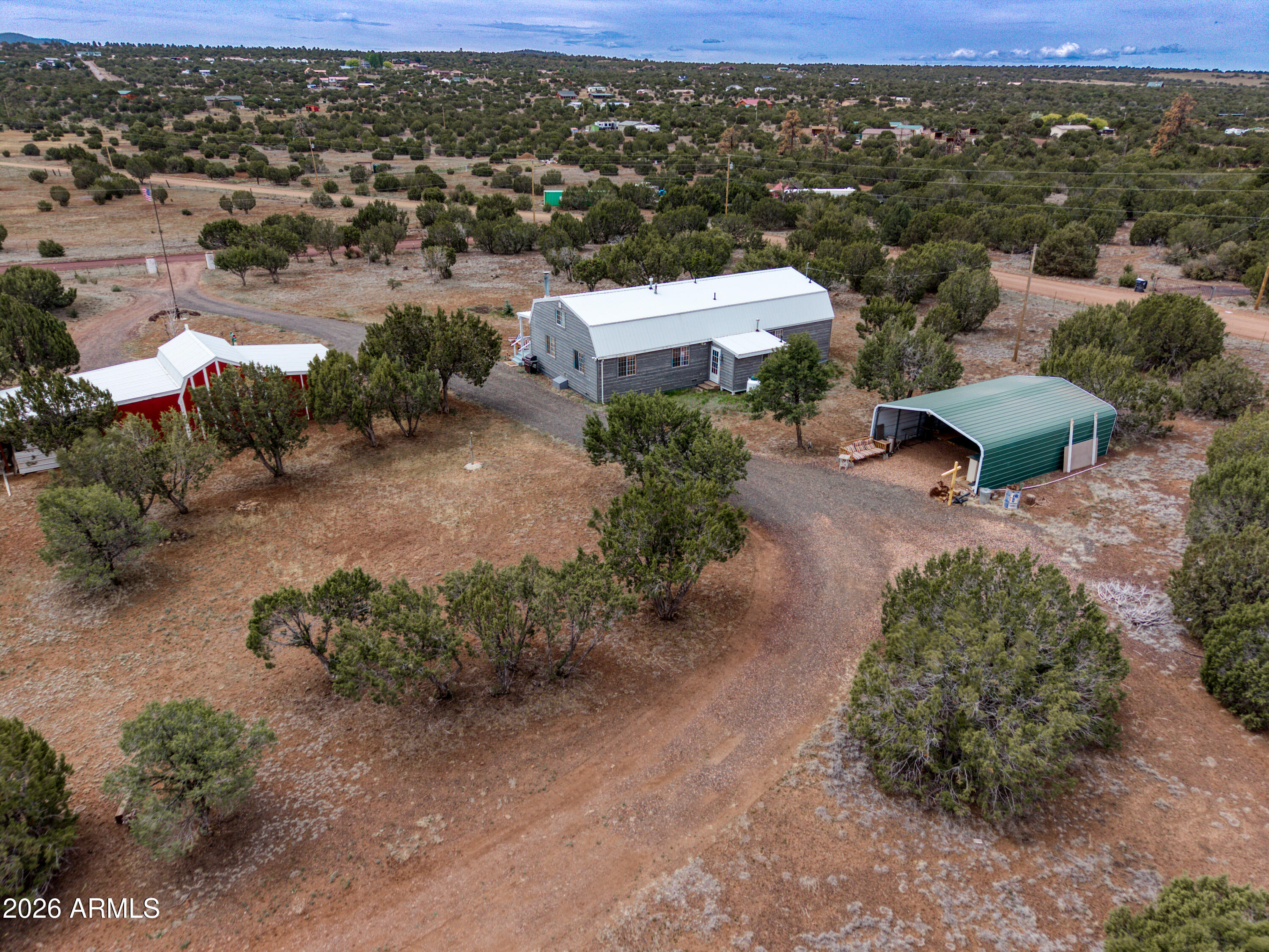 5 Co Road Show Low, AZ 85901 - Photo 33 of 39 an aerial view of a house with a yard