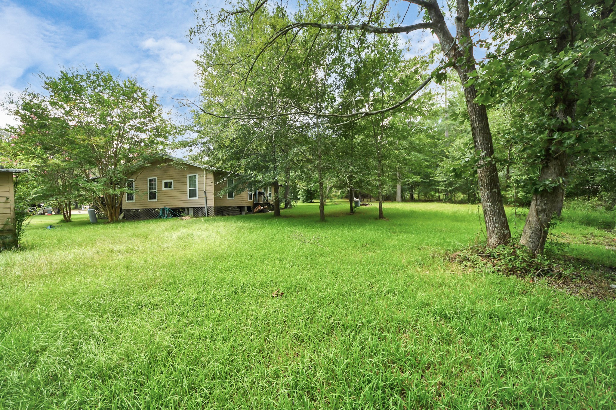 101 Rocky Road Livingston, TX 77351 - Photo 26 of 42 a view of yard with swimming pool and green space