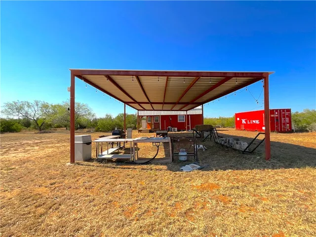 a view of outdoor space with seating area