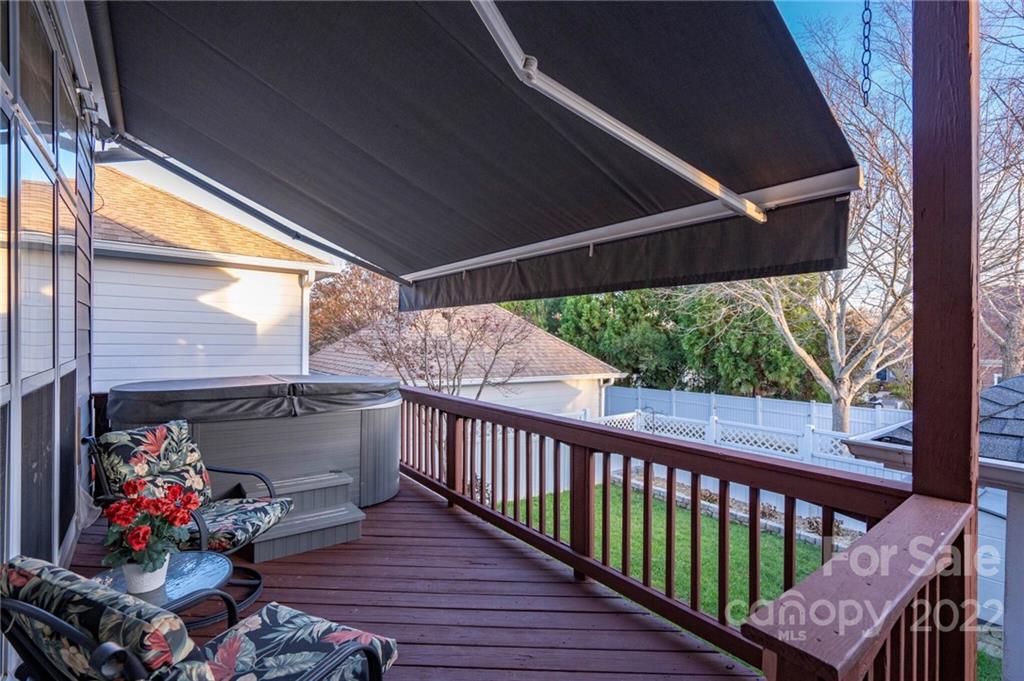 17018 Carlton Way Road Huntersville, NC 28078 - Photo 10 of 42 a view of a balcony with wooden floor