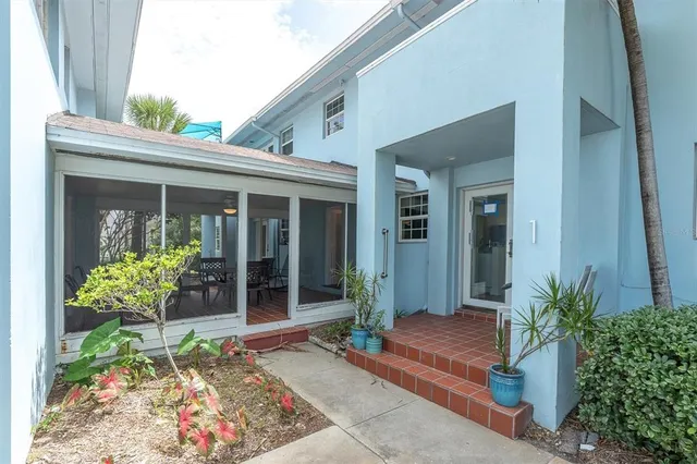 a view of an empty room with a garage